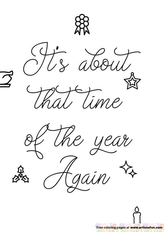 Its about that time of the year again christmas printable