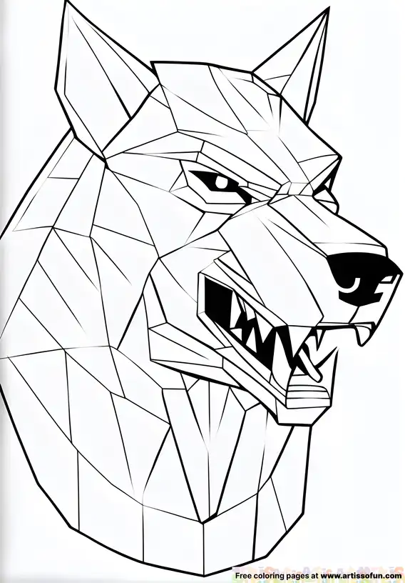Fierce Warewolf Cubism Art Headshot result scaled 1