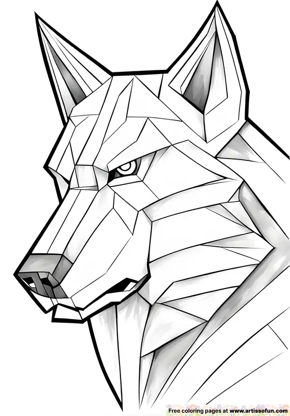 WolfDog Cubism Art Headshot result scaled 1